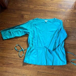 GAP green poplin cotton blouse, Size M